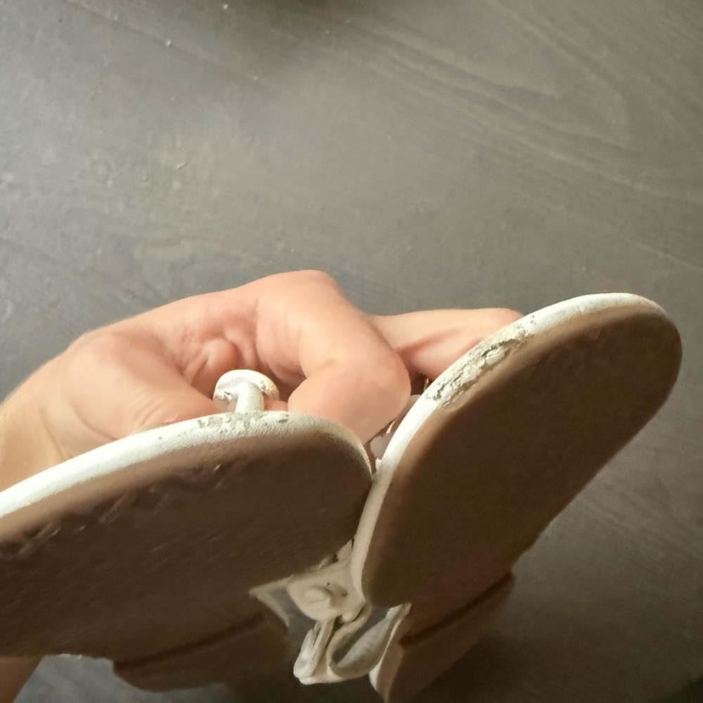White Tory Burch Miller Sandals - Picture 5 of 5